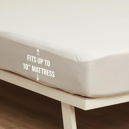 Wakefit 100% Waterproof Premium Cotton Mattress Protector | Breathable and Hypoallergenic Ultra Soft Fitted Bed Protector 78"x60" - Queen, White - Image 3