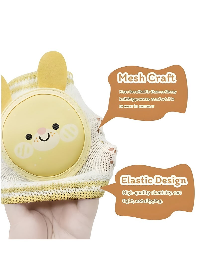 MIXDE Pairs Baby Knee Pads for Crawling, Baby Breathable Crawling Knee Pads with Sponge Pad, Baby Knee Protectors   Anti Slip Knee Pads Knee Pads for Unisex Babies - Image 5