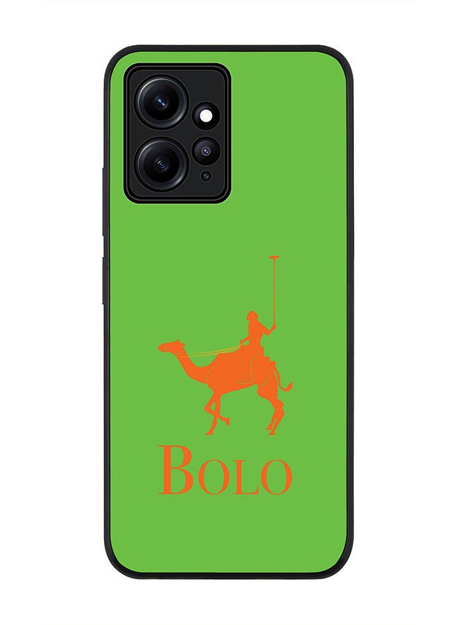 Stylizedd Rugged Black edge case for Redmi Note 12 4G Slim fit Soft Case Flexible Rubber Edges Anti Drop TPU Gel Thin Cover - BOLO Green - Image 1