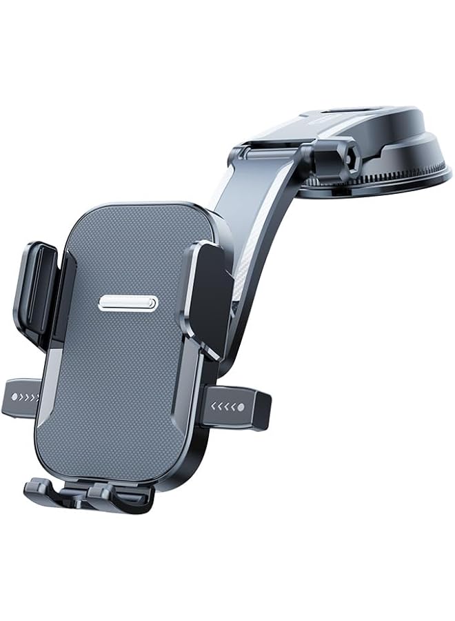 S-TOP New Waterfall Suction Car Mount – Versatile Car Phone Holder for Smartphones, Applicable for Phone Widths 5.8-9CM – Streaked Black Universal Waterfall Phone Car Mount - Image 1