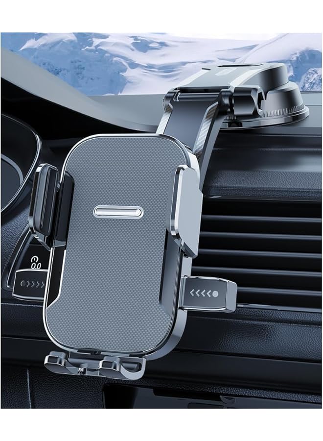 S-TOP New Waterfall Suction Car Mount – Versatile Car Phone Holder for Smartphones, Applicable for Phone Widths 5.8-9CM – Streaked Black Universal Waterfall Phone Car Mount - Image 4