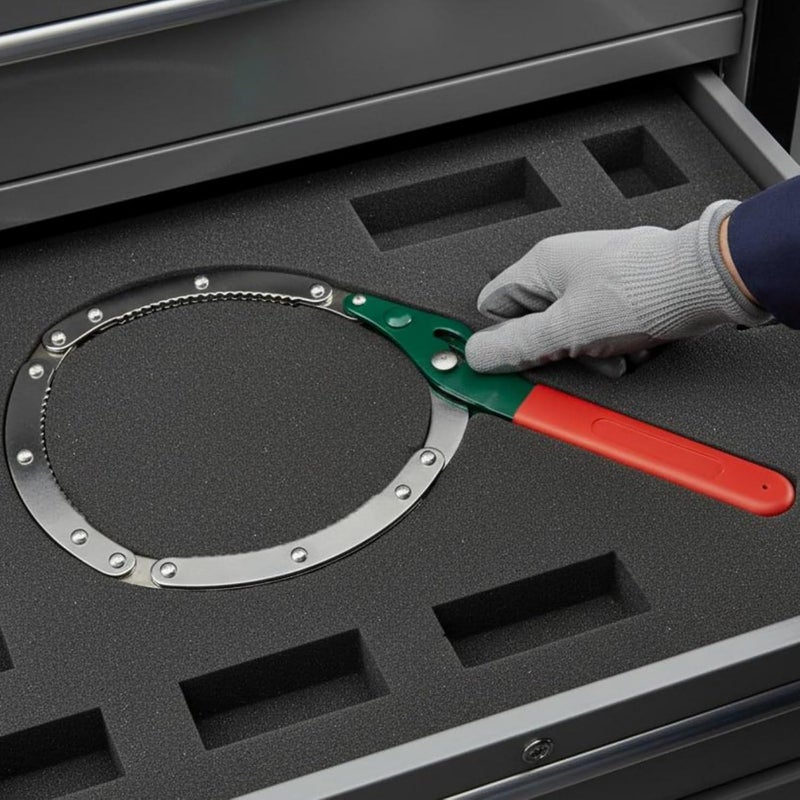 Wrench Universal Fit Strap Wrench Construction Removal Tool Car Maintenance, M 75-95mm, Clamp Type - Image 5