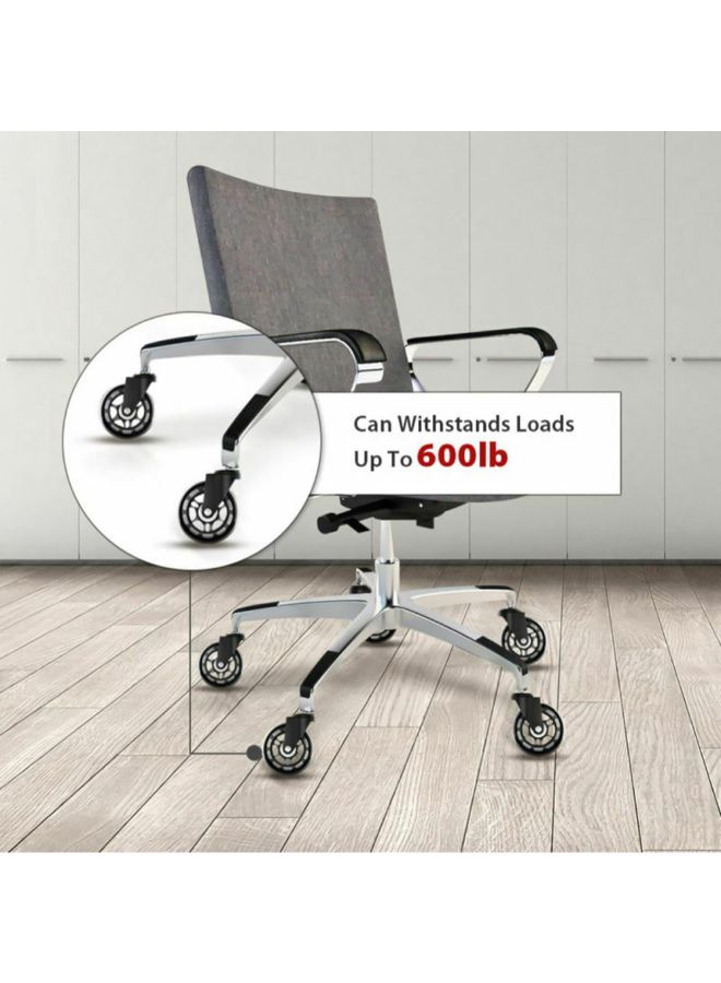 5-Piece Office Chair Swivel Caster Wheel Black 2.5inch - Image 3