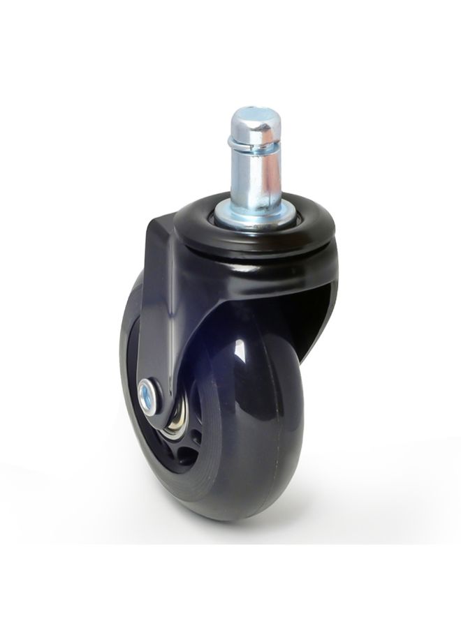 5-Piece Office Chair Swivel Caster Wheel Black 2.5inch - Image 4