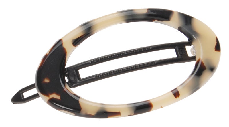 France Luxe Cutout Oval Plastic Tige Boule Barrette - Ivory Tokyo - Image 1