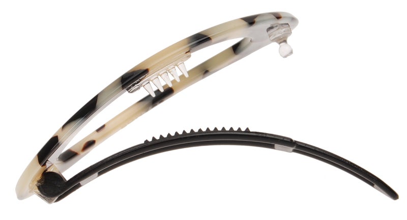 France Luxe Cutout Oval Plastic Tige Boule Barrette - Ivory Tokyo - Image 3