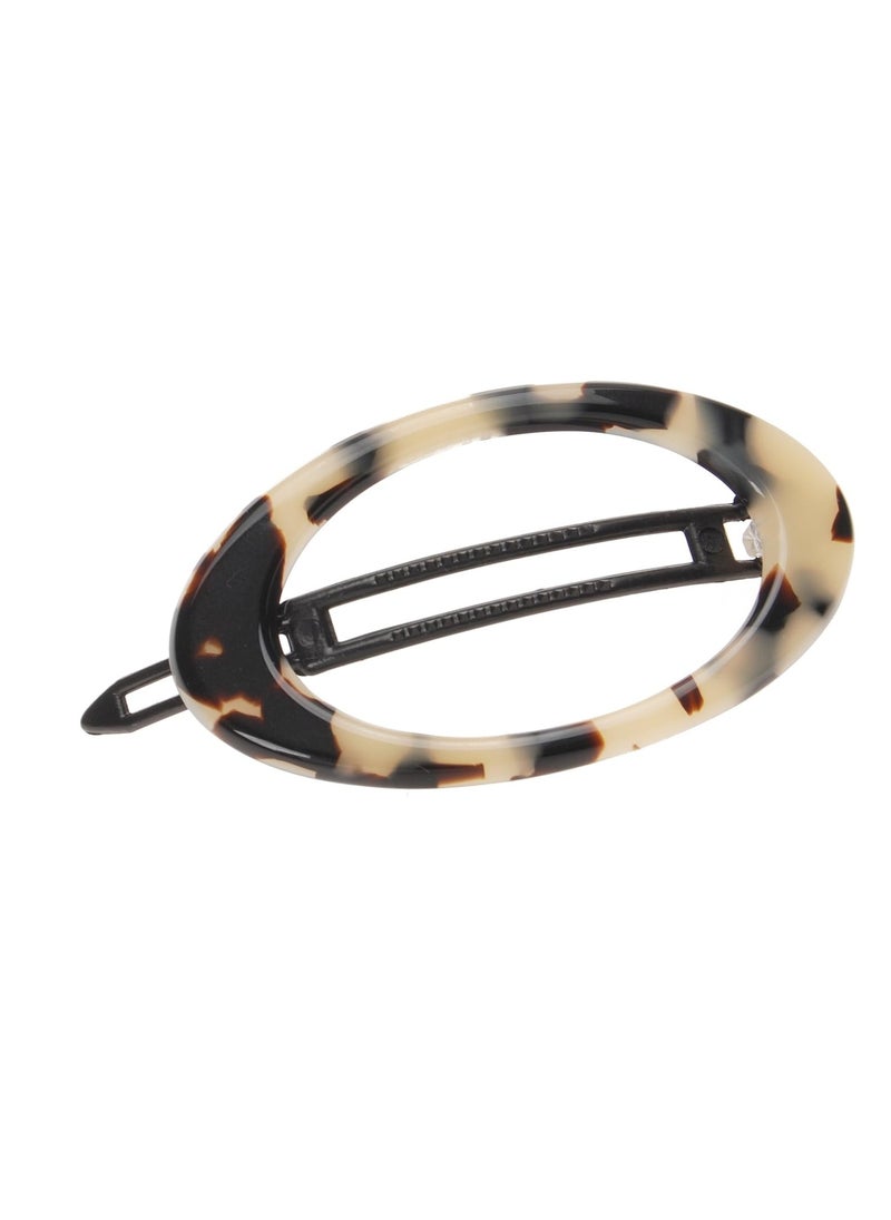 France Luxe France Luxe Cutout Oval Plastic Tige Boule Barrette - Ivory Tokyo  - Image 1