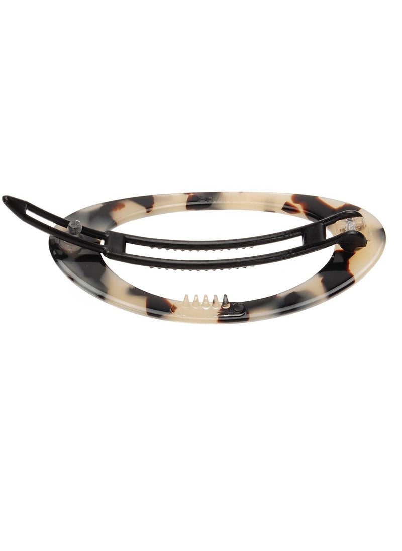 France Luxe France Luxe Cutout Oval Plastic Tige Boule Barrette - Ivory Tokyo  - Image 3