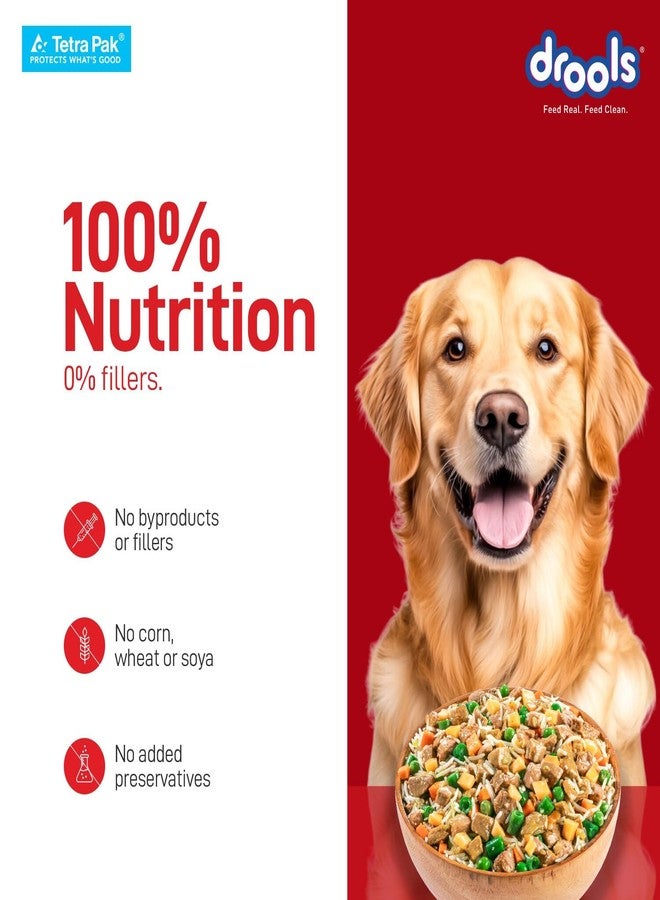Drools Dog Fresh Food Tetra Pak Real Chicken & Turkey, for Adult & Puppy, 350g | High Protein, 90% Real Meat | No Preservatives | Retains Freshness & Flavours | Ready to Serve | One Pack Per Meal - Image 3
