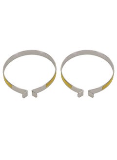 Reflective Steel Trouser Bands Neon Yellow