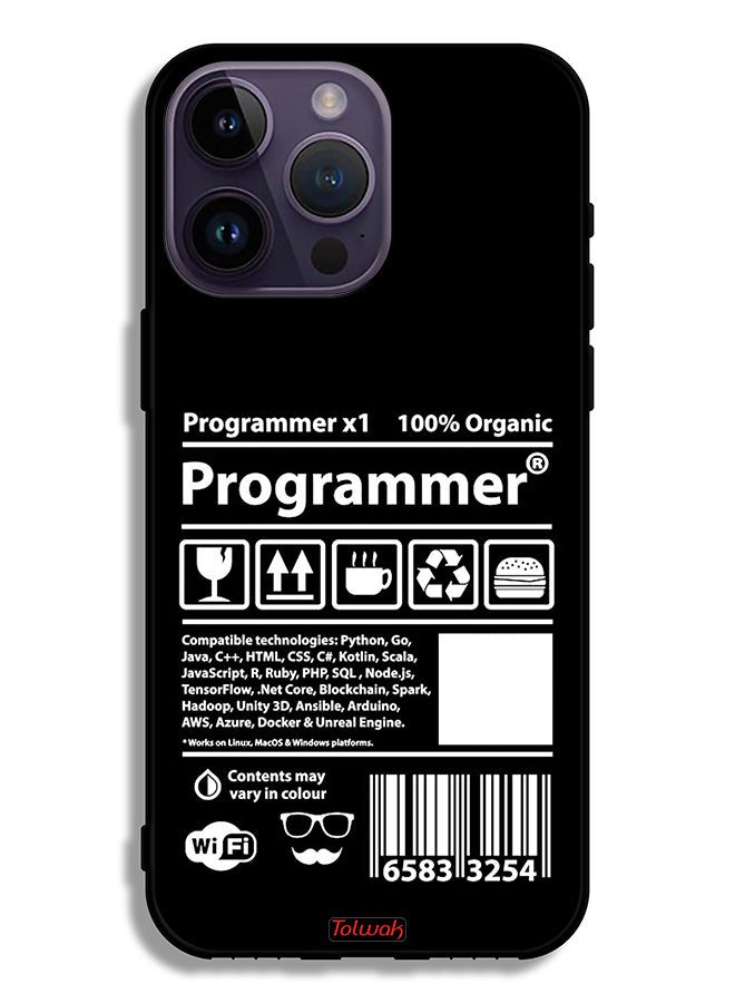 Tolwak Apple iPhone 14 Pro Max Protective Case Programmer Sticker - Image 2