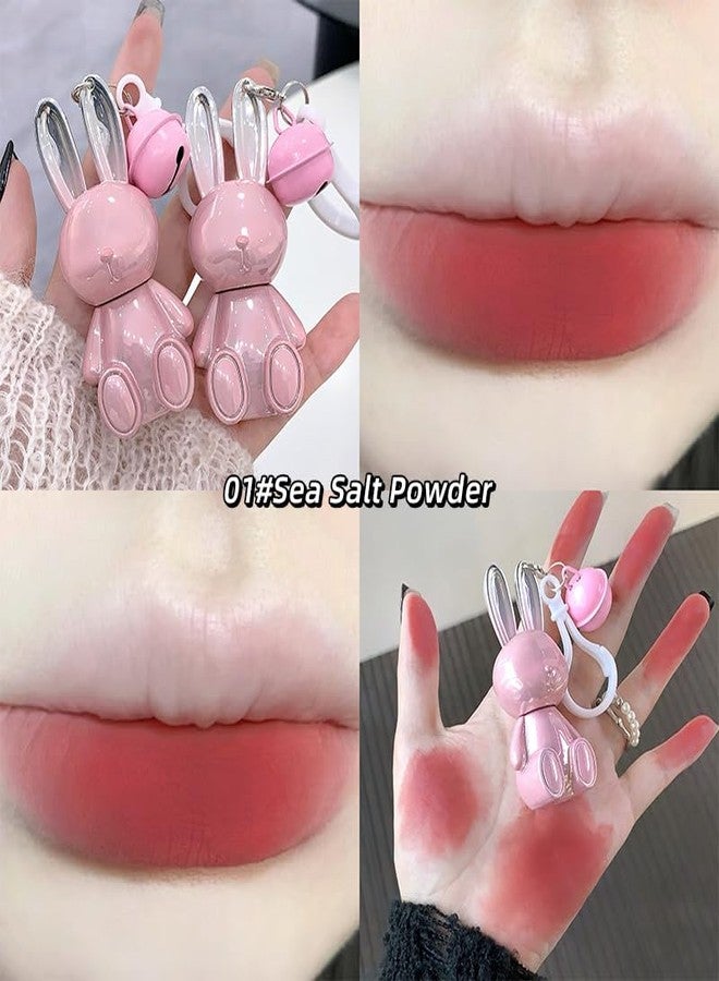 Gege Bear Pink Bunny Velvet Mist Lip Cream - Waterproof, Matte Lipsticks for Women with Soft Blurring Effect, Long-Lasting Lightweight Lip Color, Smudge-Proof & Airy Texture for a Cloud-Like, Plush Look (05-Caramel, 1.8g) - Image 3