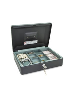 High Quality Sturdy Keyed Cash Box with Removable Tray Black 2kg CB-12