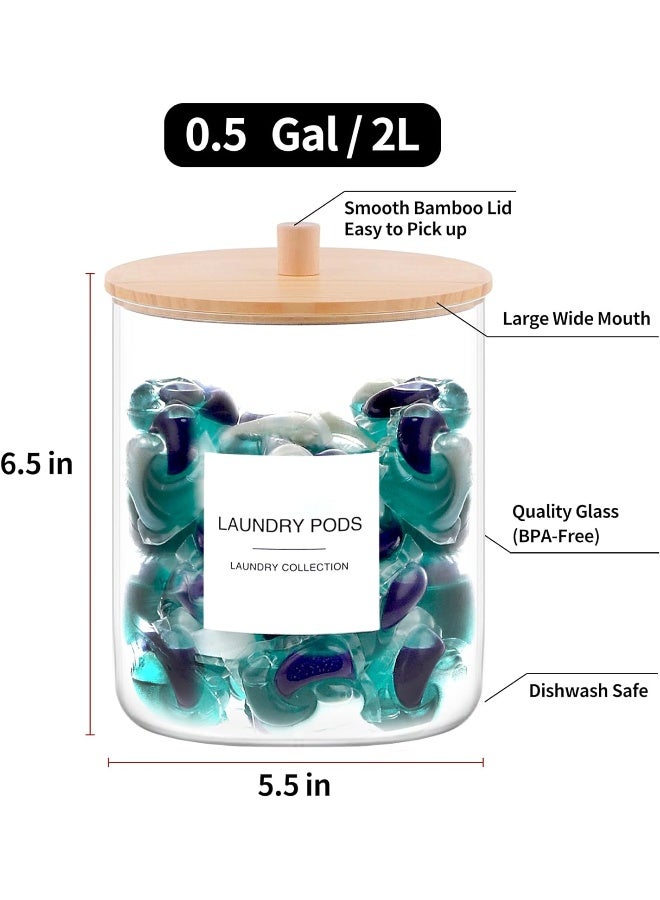 Tipgo  Glass Jars For Laundry Room Organization  - Image 2