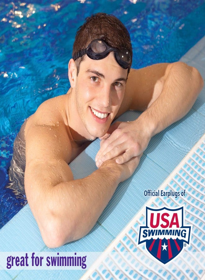 ماك سدادات أذن السباحة من ماك أكوابلوك، 3 أزواج - سدادات أذن سيليكون مريحة ومقاومة للماء وقابلة لإعادة الاستخدام للسباحة والغطس والاستحمام وركوب الأمواج والاستحمام (شفافة) - Image 4