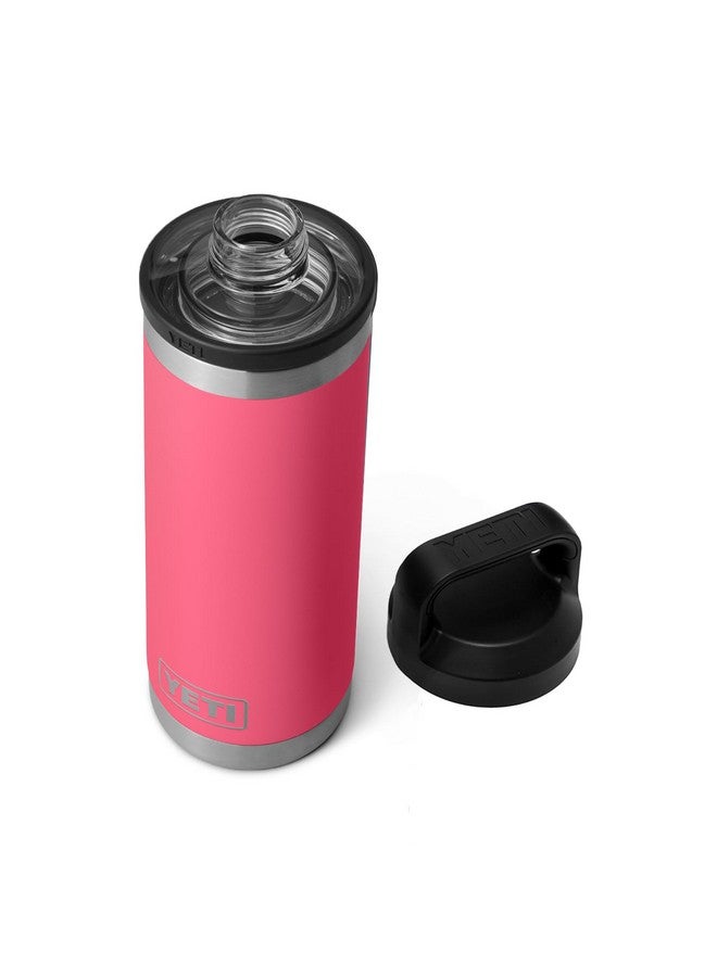 YETI زجاجة ييتي رامبلر سعة 18 أونصة، مانعة للتسرب، معزولة بالفراغ، من الفولاذ المقاوم للصدأ مع غطاء شوق، وردي استوائي - Image 1