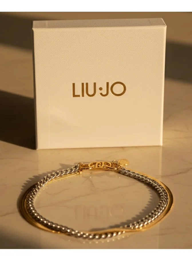 Liu Jo  Liu Jo Vera Dualtone Bracelet - LJ2780 for Women | Best Price UAE