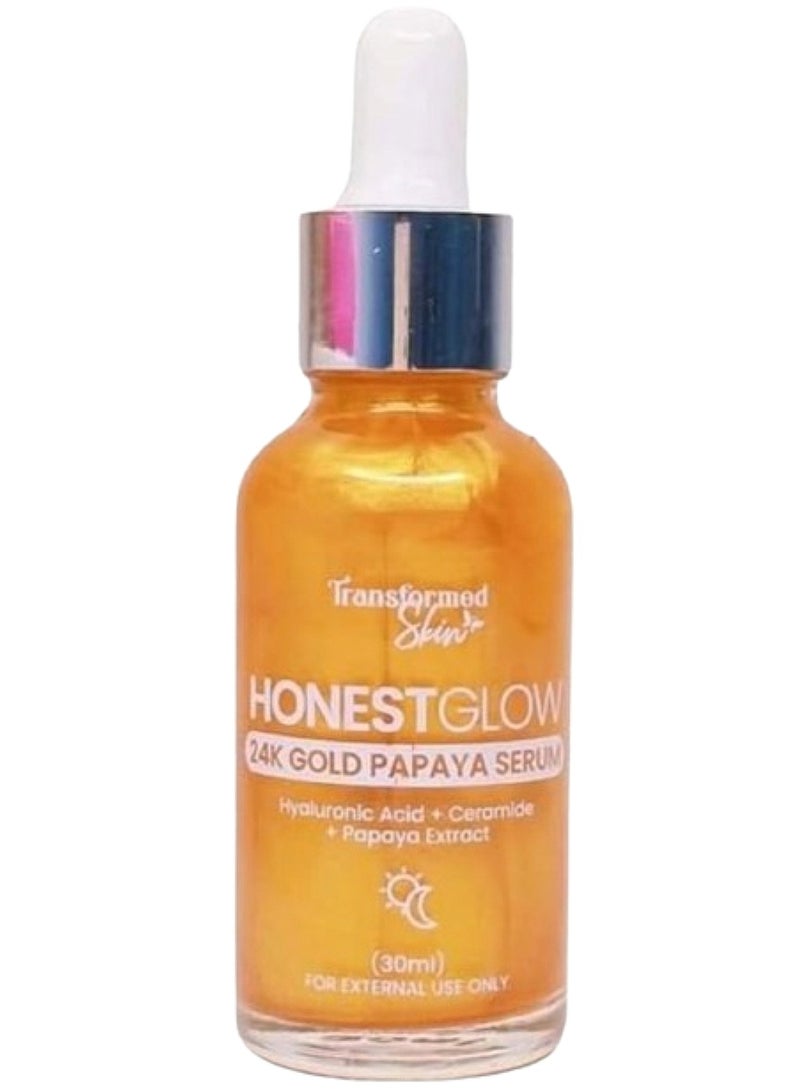 Transformed Skin Honest Glow 24K Gold Papaya Serum 30ml