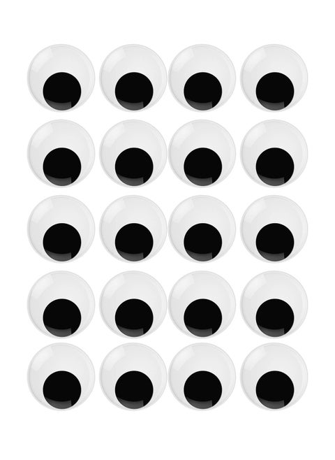 20-Piece Google Eyes For Art And Craft