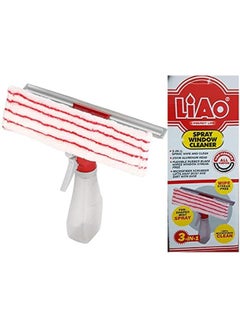 Liao Brand All-In-One Window Glass Cleaner Microfiber Squeegee Spray Bottle  - Image 1