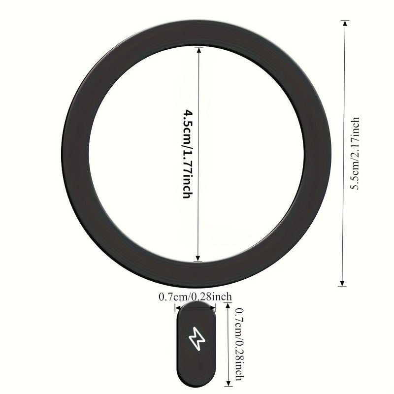 3pcs Purple Lightning Universal Metal Ring Plate for MagSafe Wireless Charging Car Phone Mount Compatible with iPhone 13 14 15 - Image 2