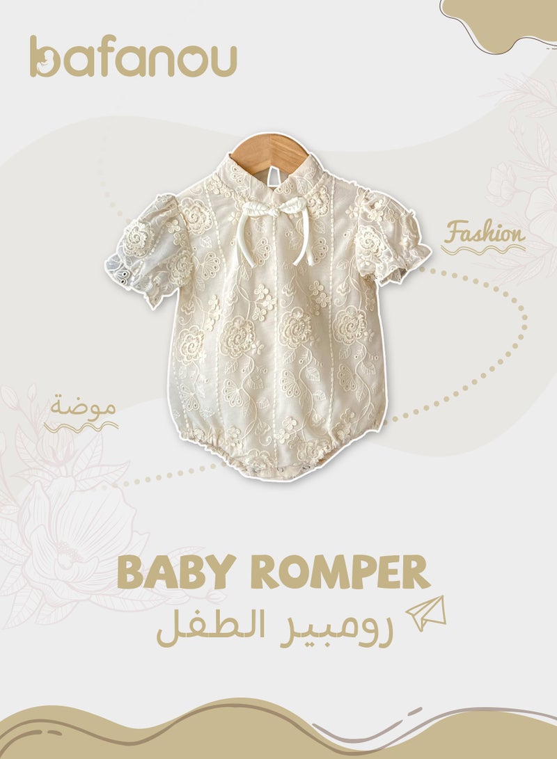 Bafanou Bafanou Summer 0-24M Newborn Boy Fashion Playsuit Infant girls short sleeve Romper  - Image 1