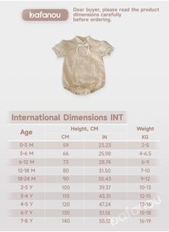 Bafanou Bafanou Summer 0-24M Newborn Boy Fashion Playsuit Infant girls short sleeve Romper  - Image 2
