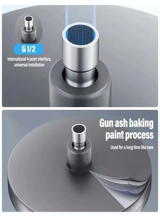 New 230mm Big Panel Showerhead 6 Mode Supercharge Rainfall Shower Head High Pressure Top Rain Shower Faucet Bathroom Accessories  - Image 5