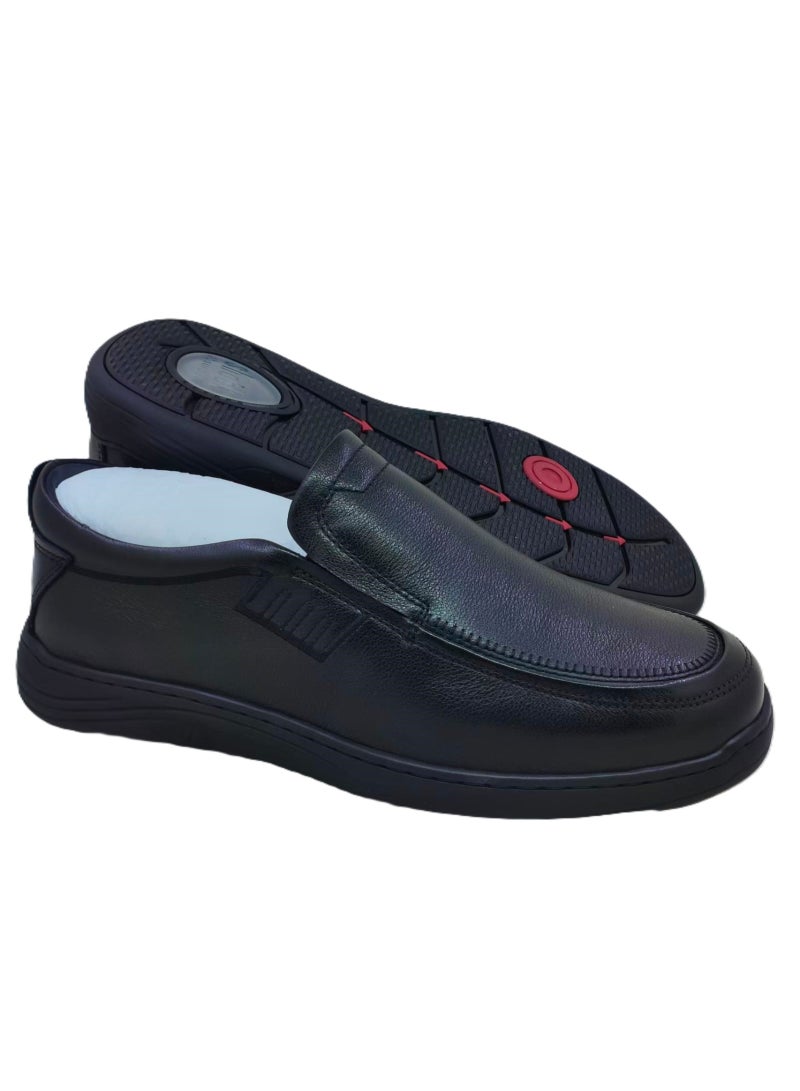 RW-8103-Black حذاء رسمي مريح سهل الارتداء باللون الأسود