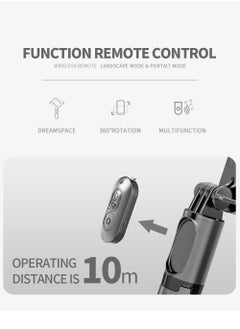Generic Mini Gimbal Stabilizer Extendable Selfie Stick Tripod Anti-Shake 1 Axis Stabilizer with 360 Degree Rotation Auto Balance Wireless Remote LED Detachable Fill Light for Smartphone  - Image 3