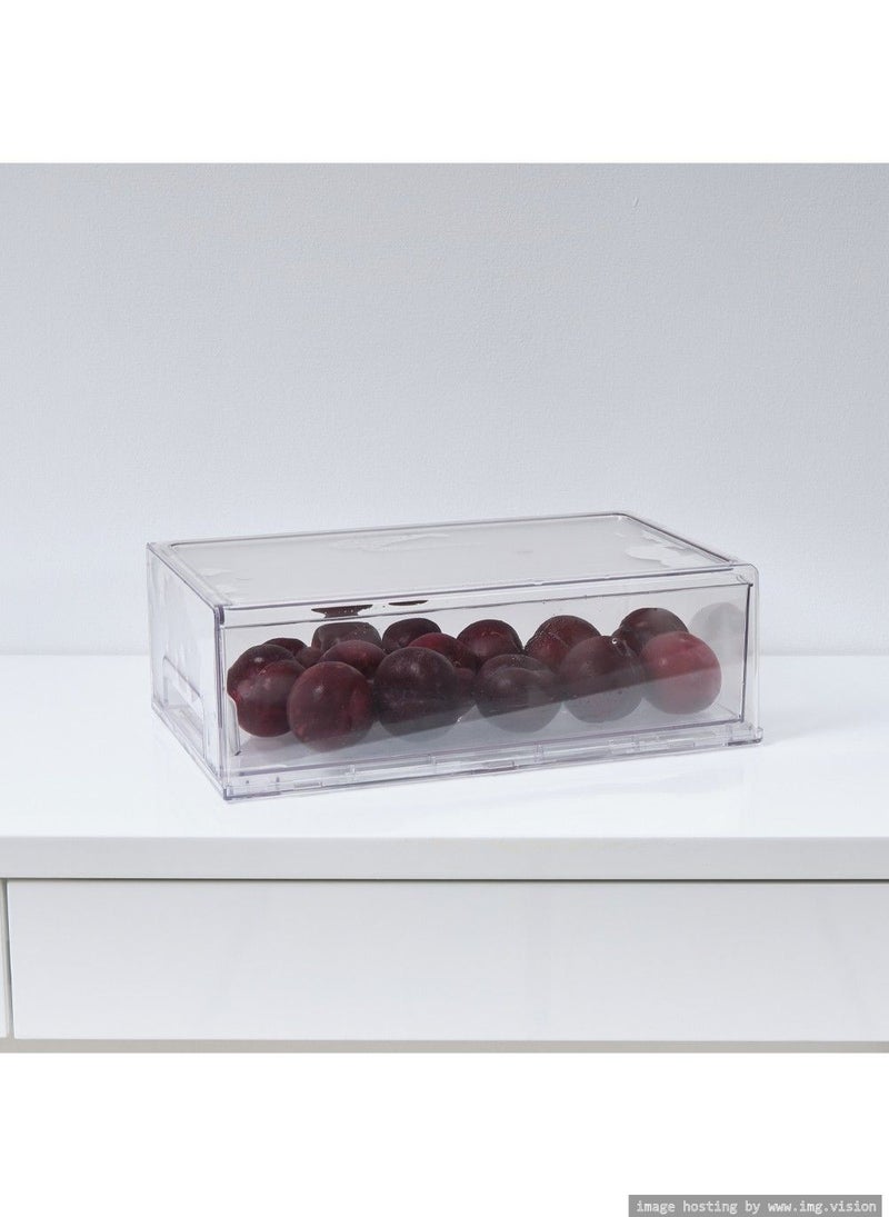 Homesmiths Stackable Storage Drawer Clear 33.7 x 21 x 11 cm - Image 2