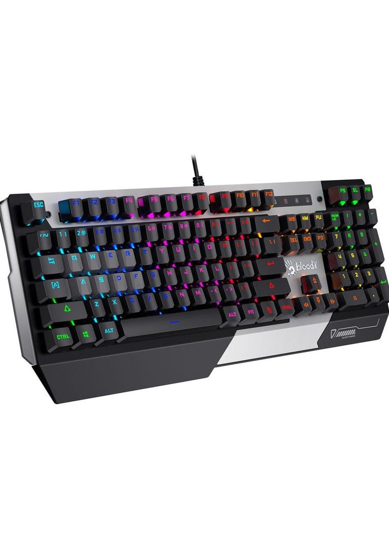 Bloody B865ٌR Gaming Keyboard Light-Strike RGB Animation Lighting – LK Optical Blue Switch – 0.2ms Key Response – 25% Faster  - AR / ENG Key | Gun Grey - pzsku/ZA442FBBCA67324CF69BEZ/45/_/1714331296/faec83cb-2010-4eca-ad81-d6116c6cf6e2