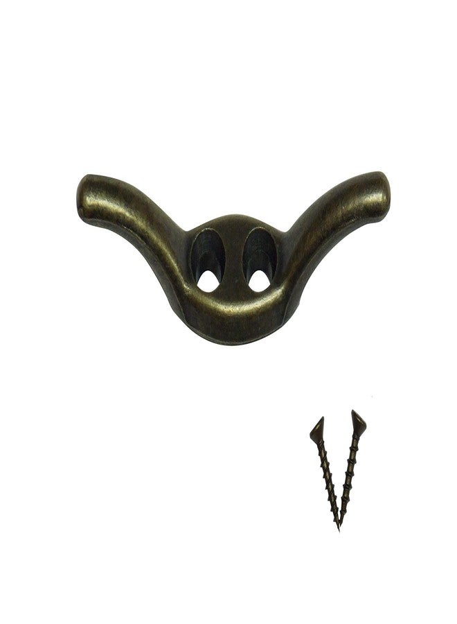 نيو مشبك معدني من النحاس العتيق مقاس 2 1/2 بوصة لتثبيت الحبال، مناسب للستائر الخشبية المنسوجة والستائر الرومانية والستائر المطوية. - Image 1