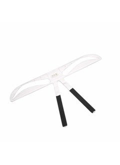 Salmue Eyebrow Ruler, 8 Types Eyebrow Stencil Positioning Tattoo Eyebrow Ruler Makeup Tool Balance Extension Ruler Shape Stencil for DIY or professional Permanent Makeup Gold Ratio Eyebrow Makeup(7#)  - Image 4