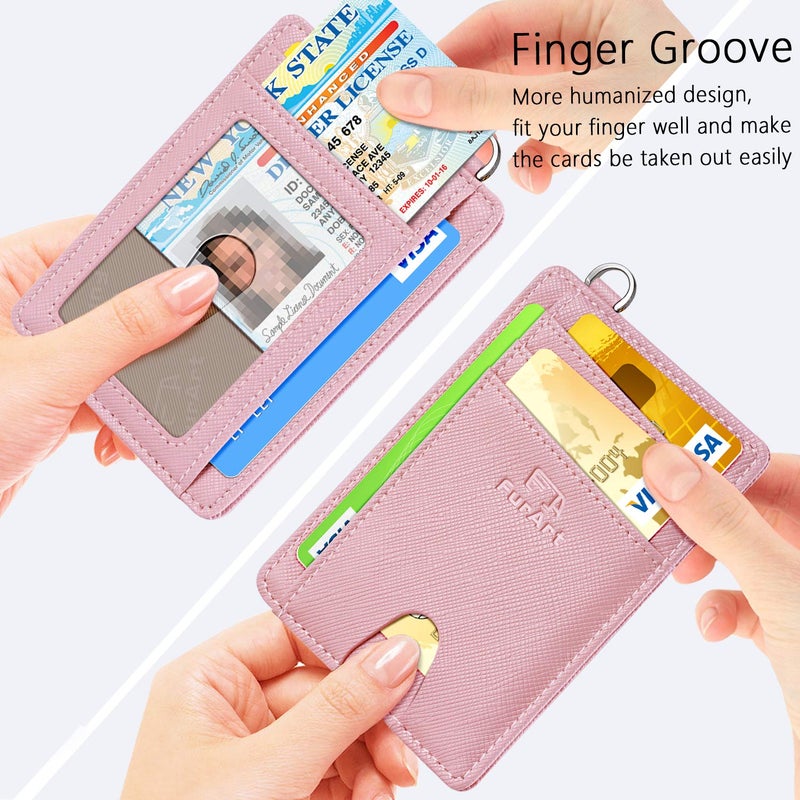 FurArt محفظة FurArt نحيفة وعصرية، محفظات جيب أمامية، مانعة لتقنية RFID، حامل بطاقات ائتمان للرجال والنساء - Image 3