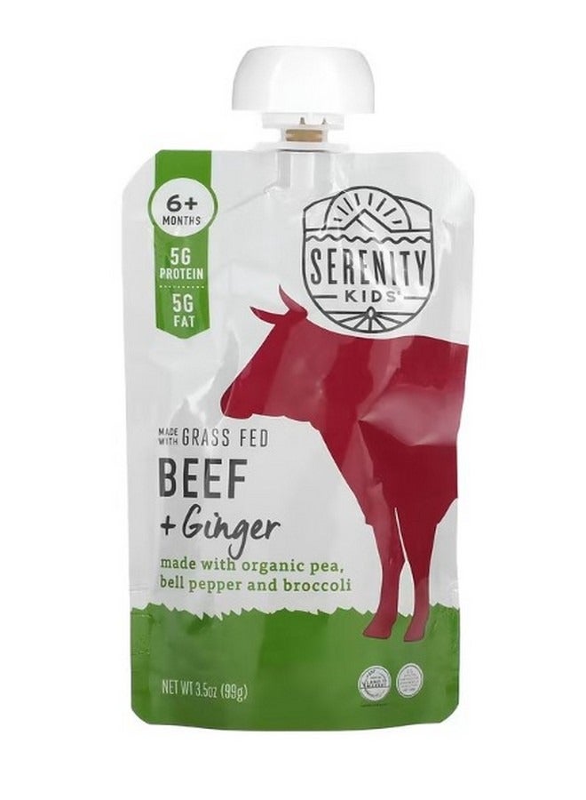 SERENITY KIDS Beef  Ginger 6 Months 3.5 oz 99 g - Image 1