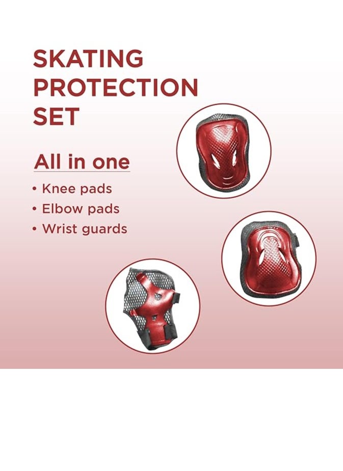 ENDLESS  - EL1028 Protective Guard Kit for Skating, Cycling and Skateboarding with Knee, Elbow and Wrist Protector |With Adjustable Straps to Fit Perfectly for Adults - Image 1