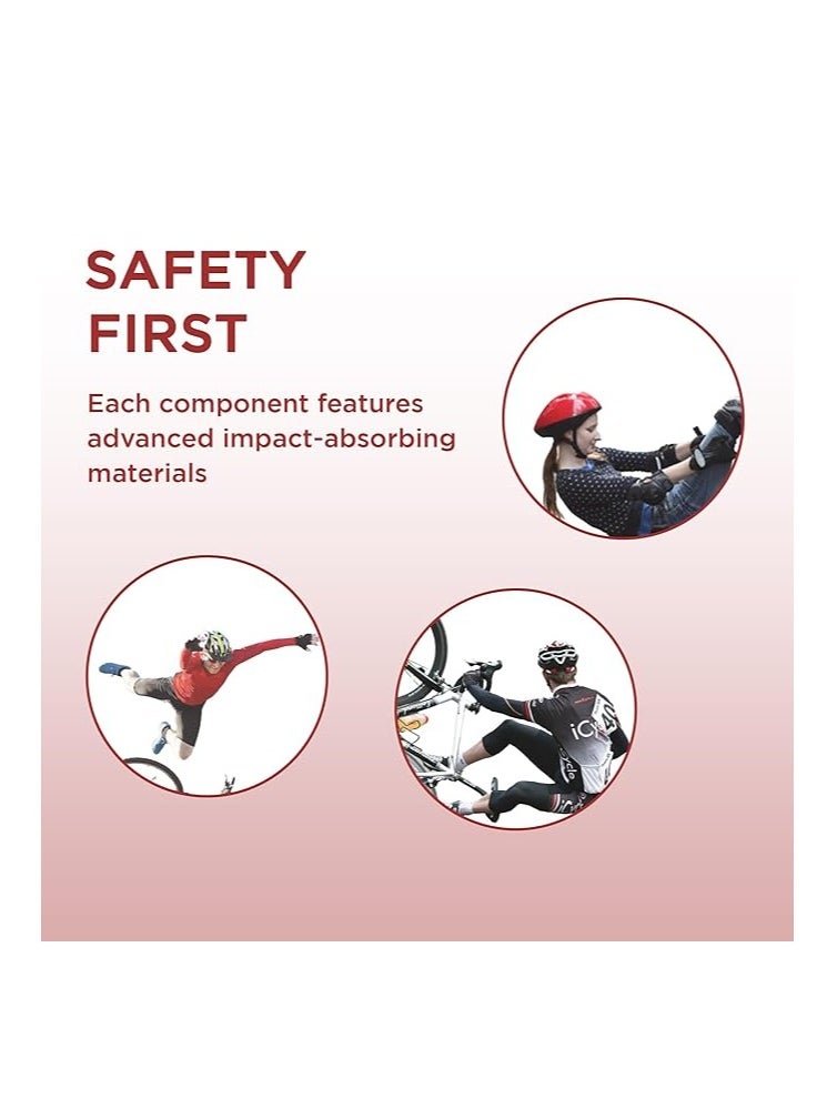 ENDLESS  - EL1028 Protective Guard Kit for Skating, Cycling and Skateboarding with Knee, Elbow and Wrist Protector |With Adjustable Straps to Fit Perfectly for Adults - Image 1