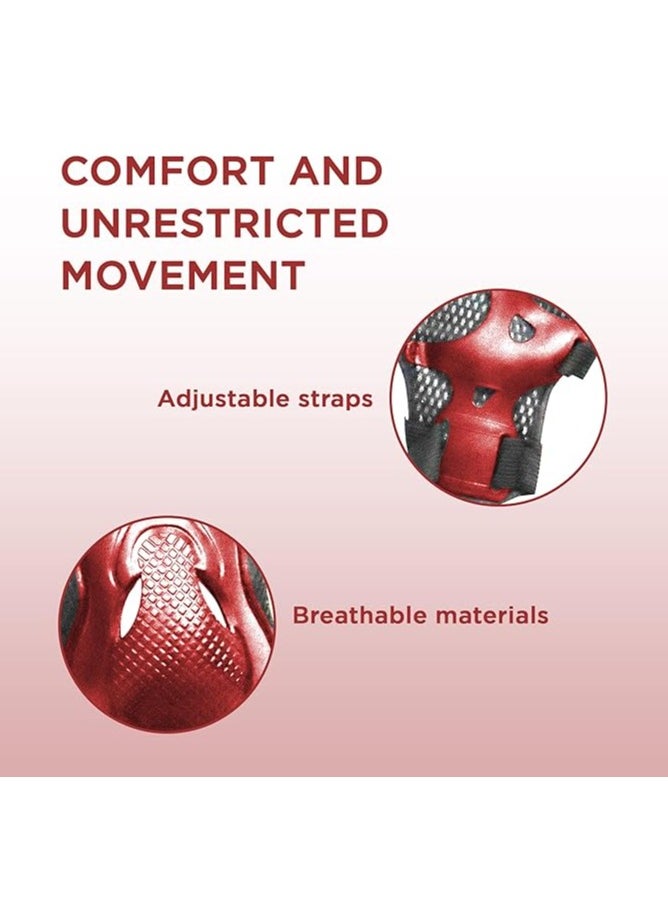 ENDLESS  - EL1028 Protective Guard Kit for Skating, Cycling and Skateboarding with Knee, Elbow and Wrist Protector |With Adjustable Straps to Fit Perfectly for Adults - Image 1