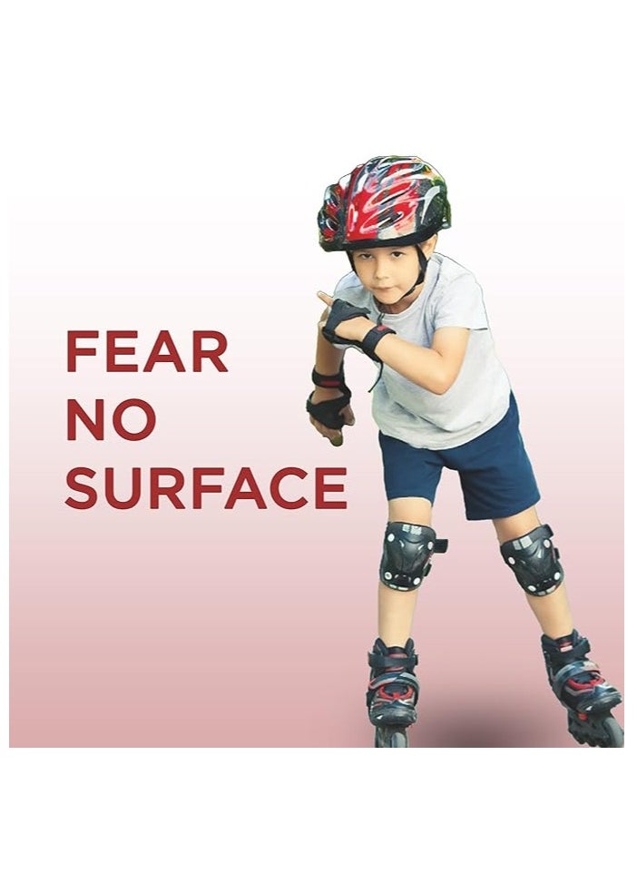 ENDLESS  - EL1028 Protective Guard Kit for Skating, Cycling and Skateboarding with Knee, Elbow and Wrist Protector |With Adjustable Straps to Fit Perfectly for Adults - Image 1