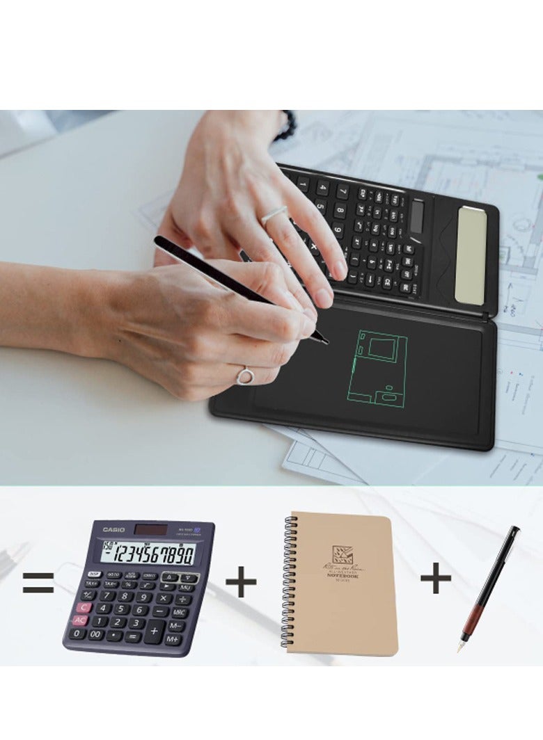 Generic S3 intelligent folding portable scientific function counter, accounting student specific solar handwriting board calculator - Image 2