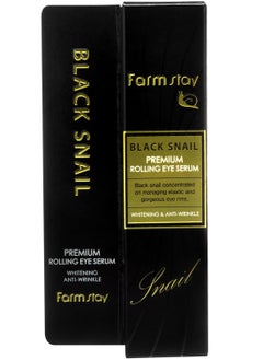 Farm Stay Black Snail Premium Rolling Eye Serum - Make your eyes look more youthful and refreshed with black snail - BRIGHTENING & WRINKLE IMPROVEMENT - 25ml  - Image 3