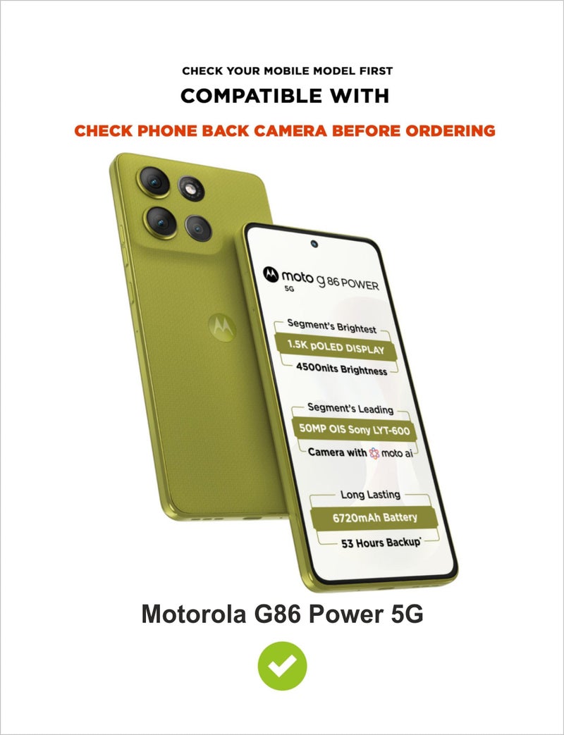SBMS Silicone Back Cover Case for Motorola Moto G86 Power 5G | Soft Micro-Fibre Lining Inside | Camera Protection Bump | Shockproof Back Cover Case for Moto G86 Power 5G (Blue) - Image 5