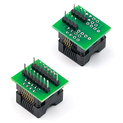 tingbowie SOP8 to DIP8,SOP16 to DIP16 IC Programmer Socket Converter Adapter Module 2PCS(SOP8 200mil+SOP16 150mil) Wide Body Narrow Body - Image 5