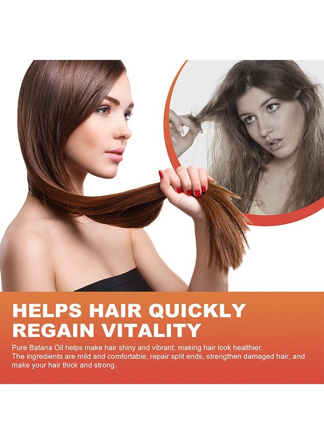 West&Month Batana Oil Hair Scalp And Hair Oil - Conditioner, 100% Natural Harmless to Scalp Nourishes Raw Batana Oil Hair Mask for Thicker, Fuller Hair, Reduces Thin Hair, Eliminates Split Ends, Prevents Hair Loss 100g  - Image 4