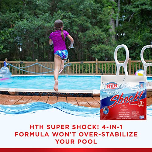 HTH 52023 Super Shock Treatment Swimming Pool Chlorine Cleaner, 1 lb (Pack of 6) - Image 4