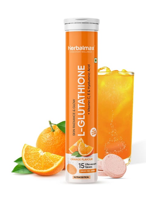 herbalmax glutathione Herbal Max Herbal Max L-Glutathione 15 Tablets Orange Flavour | Best Price  Qatar