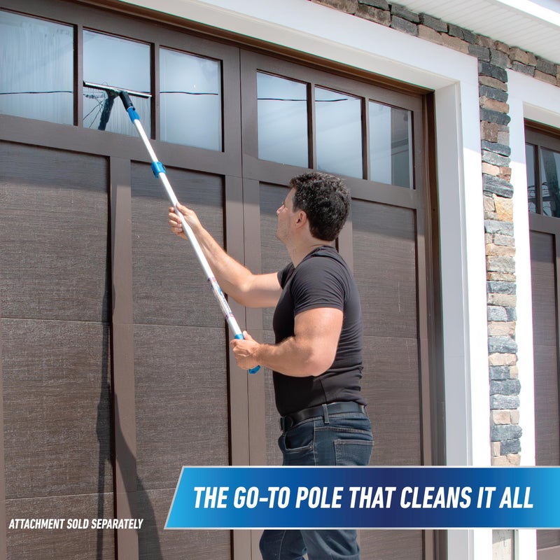 Unger Professional Connect & Clean 3â€™-6â€™ Aluminum Telescopic Extension Pole with Locking Cone & Quick-Flip Clamp â€“ Compatible with Cleaning Tool Attachments, Window Cleaning & Dusting Tool - Image 3