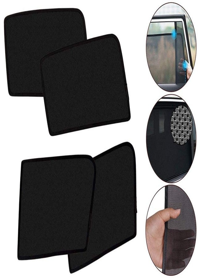 DS ENTERPRISE Car Window Sun Shade/Curtain for Maruti Suzuki Baleno All Models - Black Color (Pack of 4) - Image 5