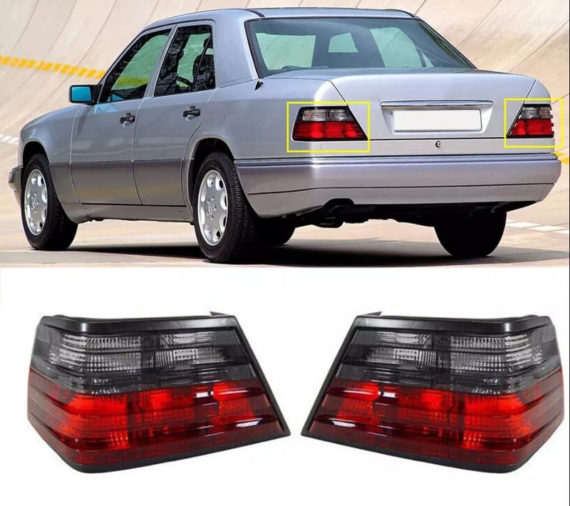 Partscollect Left&Right Rear Tail Lights Brake Lamp Signal Light cover without bulb Compatible with Mercedes Benz W124 S124 C124 Sedan Wagon E Class 1986-1995 - Image 1